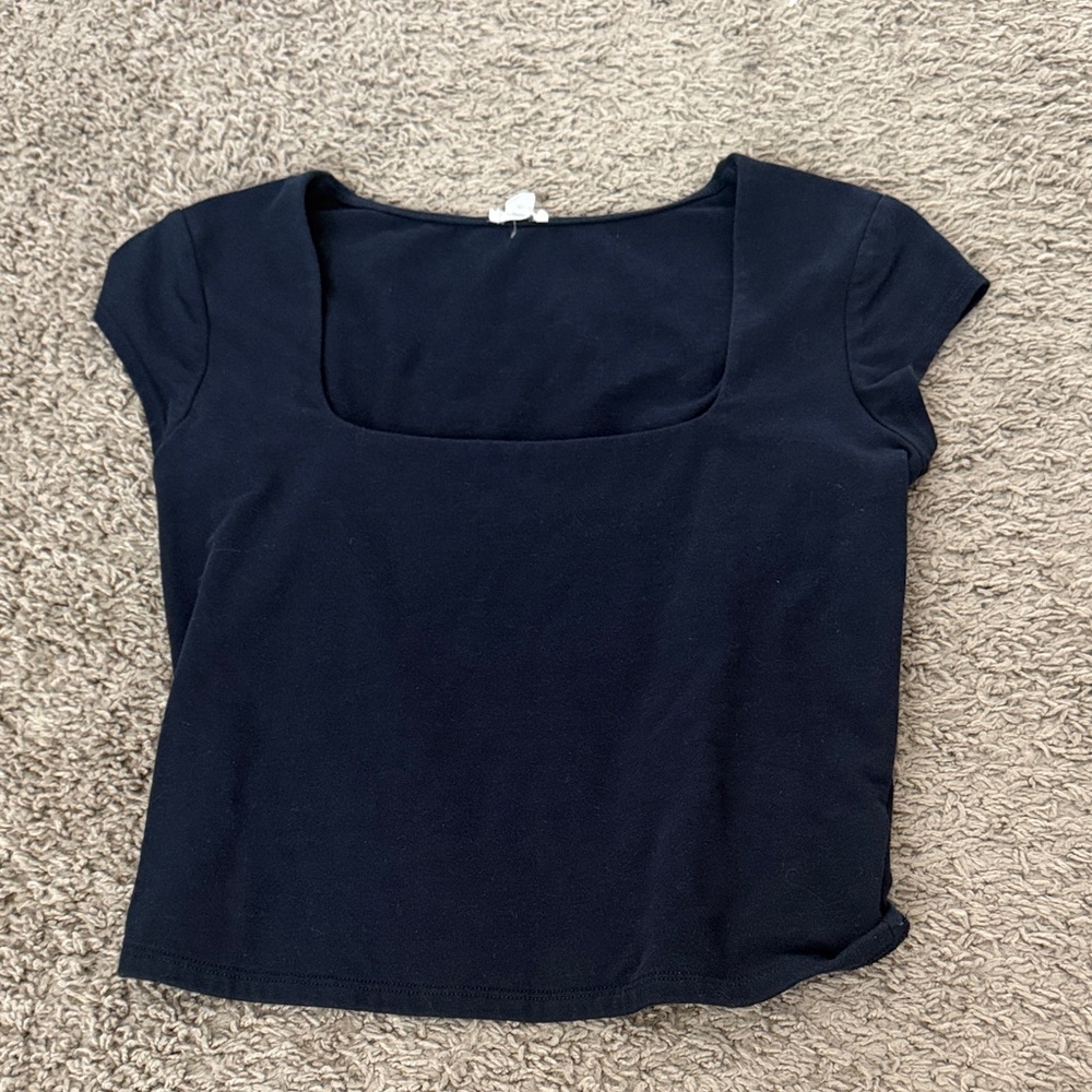 Garage Dark Blue Women's Crop Top